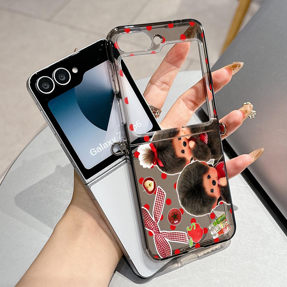 

Ins Cute M-Monchhichis Metal Connector Phone Case for Motorola Razr 40 50 60 Ultra Candy Color Soft TPU Cover Razr 50 Ultra