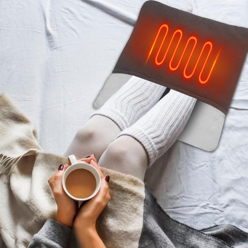 Universal Electric Heating Foot Pad USB Charging Household Washable Winter Soft Plush Foot Warmer Heater Feet Warming Mat