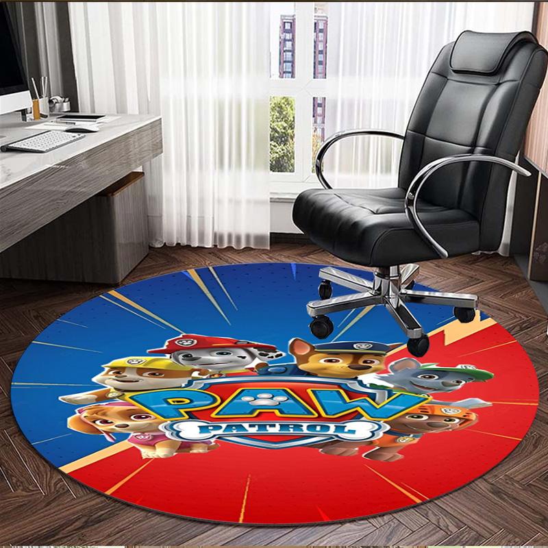 PAW Patrol Print Round Rug, Washable Floor Carpet, For Entryway Dorm Laundry Room Office Study, Home Decor Birthday Christmas Gift