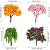 LIOOBO Fairy Garden Tree Plant Ornament: Miniature Garden Accessories, 12pcs Mixed Model Trees 2.1-2.5 Inches for DIY Crafts Micro Landscape Train
