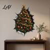 3D Christmas Decor Wall Stickers Holiday Decals for Living Room Bedroom And Party Decor Removable PVC Festive Art Home Entrance Classroom Office
