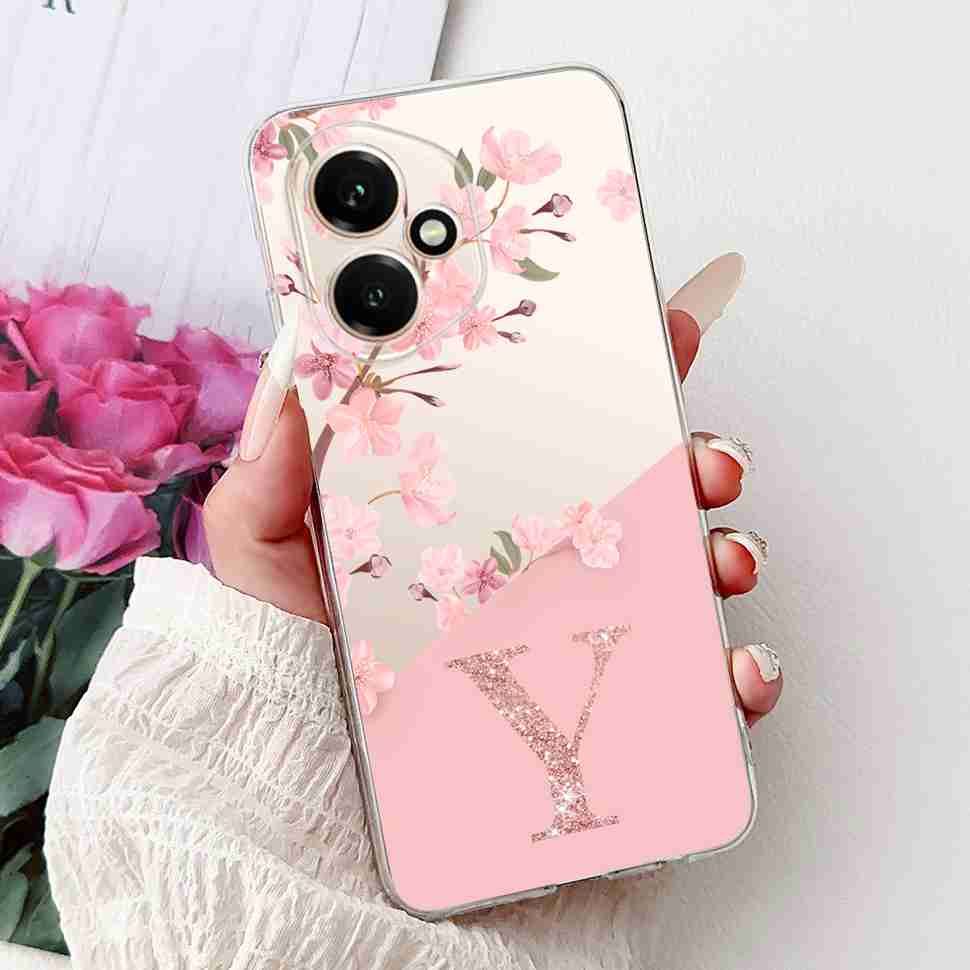 For Honor 400 5G Global Case DNY-NX9 New Crown Flower Letter Soft Silicone TPU Cover For Huawei Honor400 6.55" Phone Shell Funda