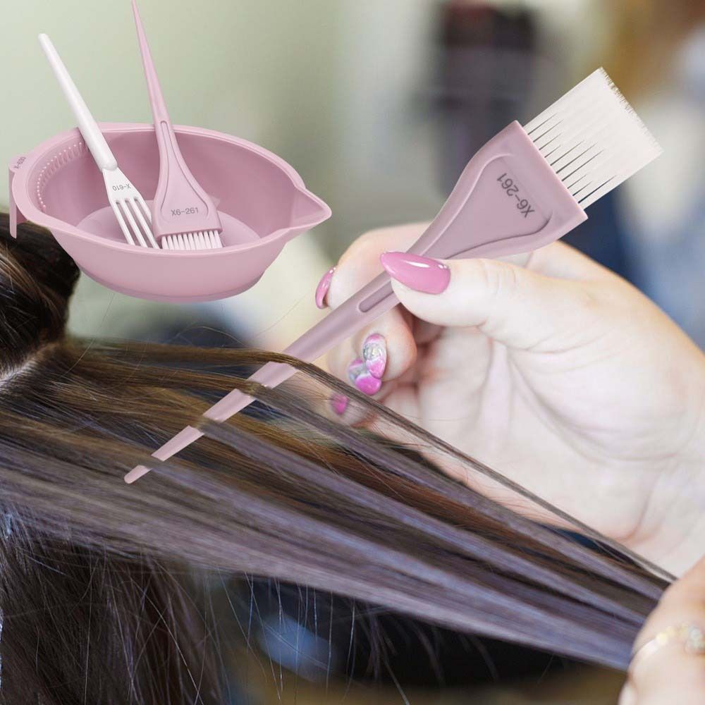 3PCS Anti-slip Professional Hair Dyeing Kit Hairdressing Hair Coloring Kit  Salon
