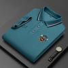 Men's High-Quality Embroidered Short-Sleeve POLO Shirts, Loose Fit for All Ages, Summer Style