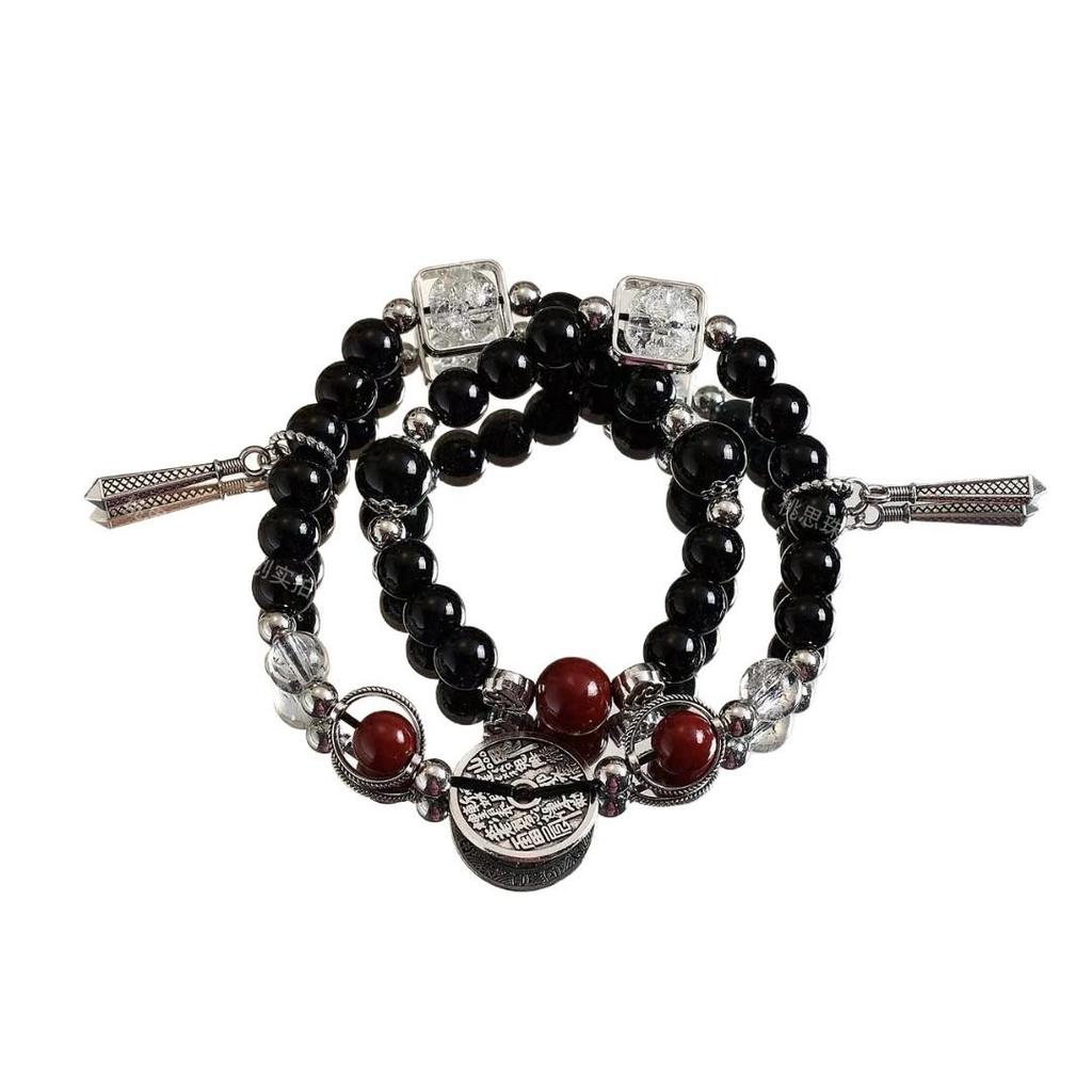 Retro Chinesische Tinte Perlenarmband - Dark Trend Geschenk für Männer
