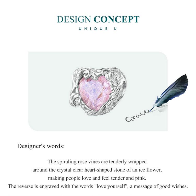 BAMOER 925 Sterling Silver Spiraling Crystal Rose Charms Bead pour femmes Bracelet en argent original Bijoux fins