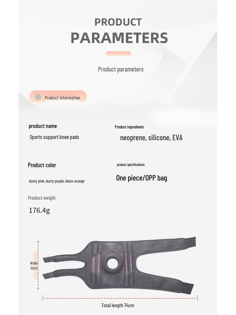 Enhanced Shock-Absorbing Knee Pad with Compression Straps