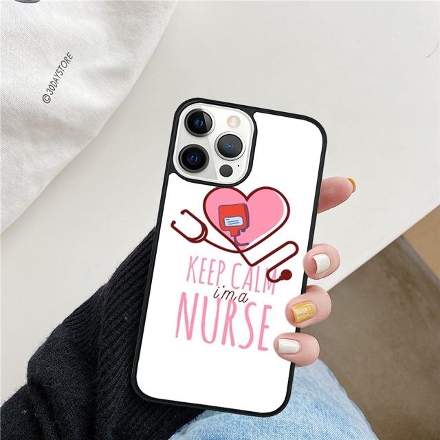 Medicine Keep Calm I'm Nurse Phone Case Cover For iPhone 17 Air 15 16 14 13 12 Pro Max 11 Pro Max Plus Coque Shell