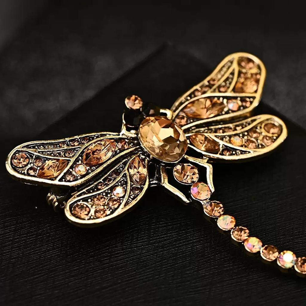 Delicate Dragon-fly Brooch For Evening Occasions Secure Fastening Easy To Pair With Outfits