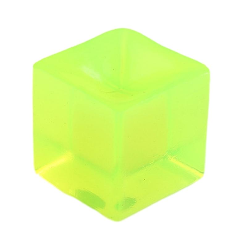 Crystal Unbreakable Ice Cube Figurine Maltose Novelty Gag Table Sensory Toy