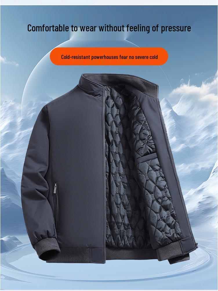 Men's Winter Fleece-Lined Thick Jacket – Trendy, Versatile, Warm, Cotton Padded Coat 2026