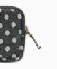 Oheshio Button Point Coin Wallet, Charcoal Dot