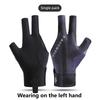 Single Left Hand Three Finger Open Billiard Glove Non Slip Wear Resistant Snooker Pool Training Glove For Smooth Cue Shooting