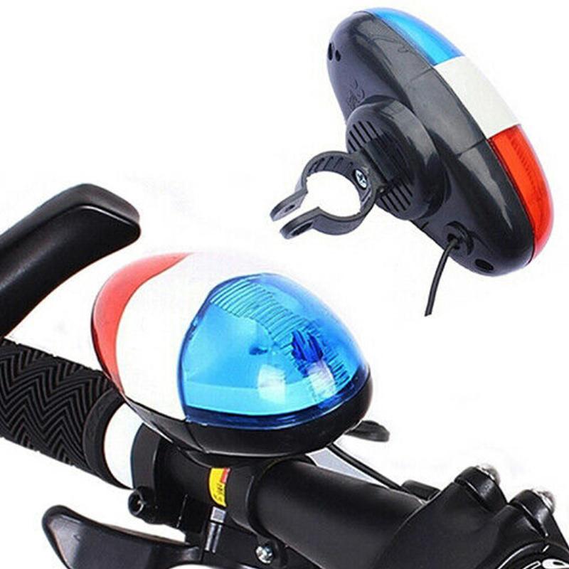 6 Led 4 Bicycles Bell Police Car Light Electronic Horn Siren For Bike Scooter