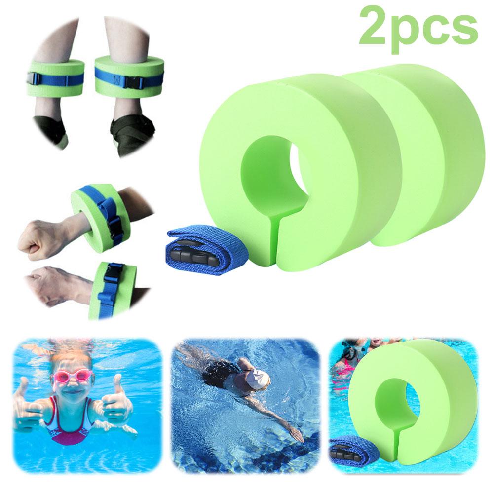 1/2PCS EVA Swim Aquatic Cuffs Foam Aquatic Cuffs with Quick Release Buckle Swimming Float Ring for Swim Fitness Training