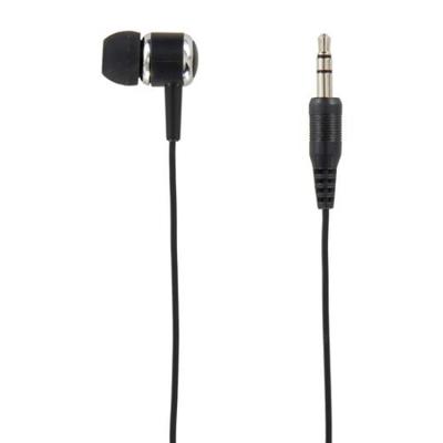 Yazawa Single Earphone with 1M Stereo Black TMS1061BK (2-pack) In-ear Plug,