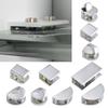 Pack of 10 Glass Clamps Glass Holders Metal Glass Clips Simple Installs for Secure & Stylish Home Decor or Art Displays