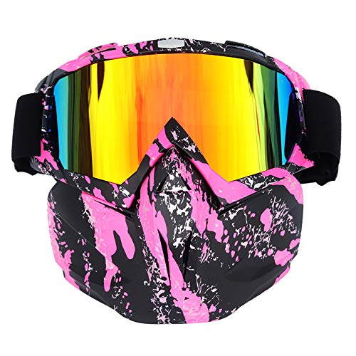 

Макуки Очки для лица, Защитные очки, Защитные солнцезащитные очки, Закрывающие лицо, Велосипедные очки, Мотоциклетные очки, розовый