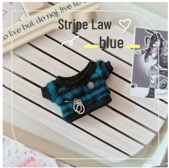 10cm & 17cm Cotton Doll Clothes Replacement Set: Overalls & T-Shirt