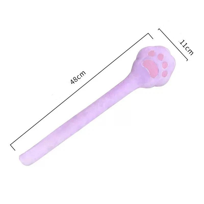 1Pcs Back Pain Relief Portable Body Vibration Hammer High Elasticity Latex Velvet Massage Pat Fu Character Slap Stick Massager