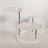 Desktop Jewelry Rack 3-tiers 360 Degree Rotation Watch Glasses Necklace Display Holder Jewelry Stand Room Decor Retail Bracelet Organizer