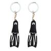 2pcs Novelty Flippers Key Chain Holder Keyring Keychain
