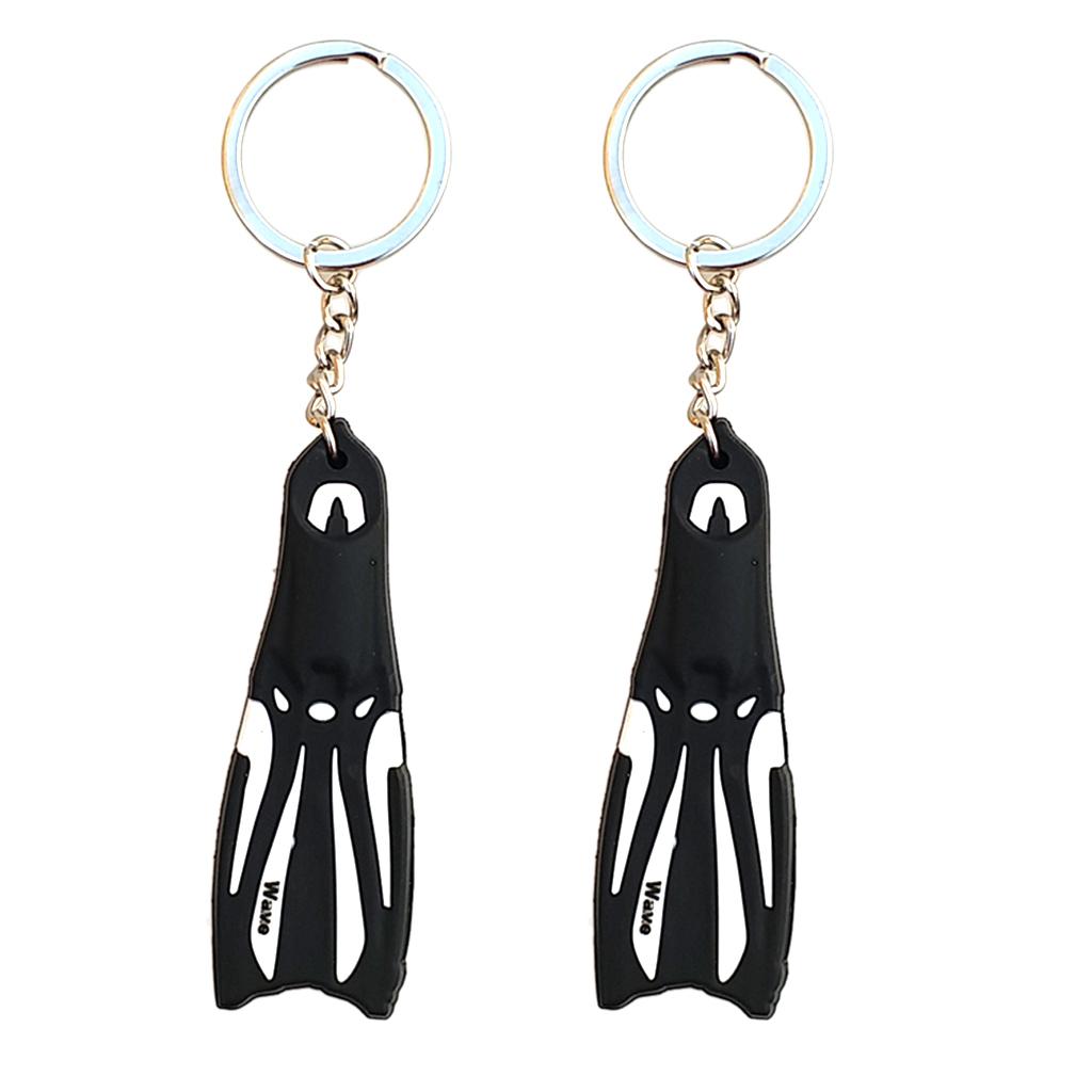 2pcs Novelty Flippers Key Chain Holder Keyring Keychain
