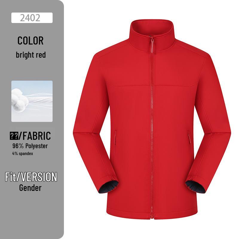 Unisex Windproof Softshell Parka: Waterproof Hiking Jacket for Autumn/Winter