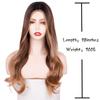 Brown Long Curly Hair Women Daily Heat Resistant Wig