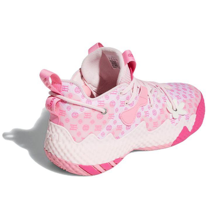 Adidas Harden Vol. 6 Monogram Men Sneakers Pink Clear-Pink Clear-White GW9033