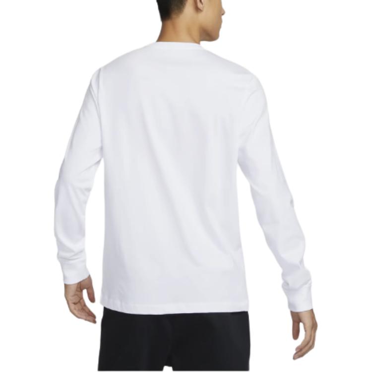 Nike T Shirts Men's White Crew Neck Moderate HF6198-100