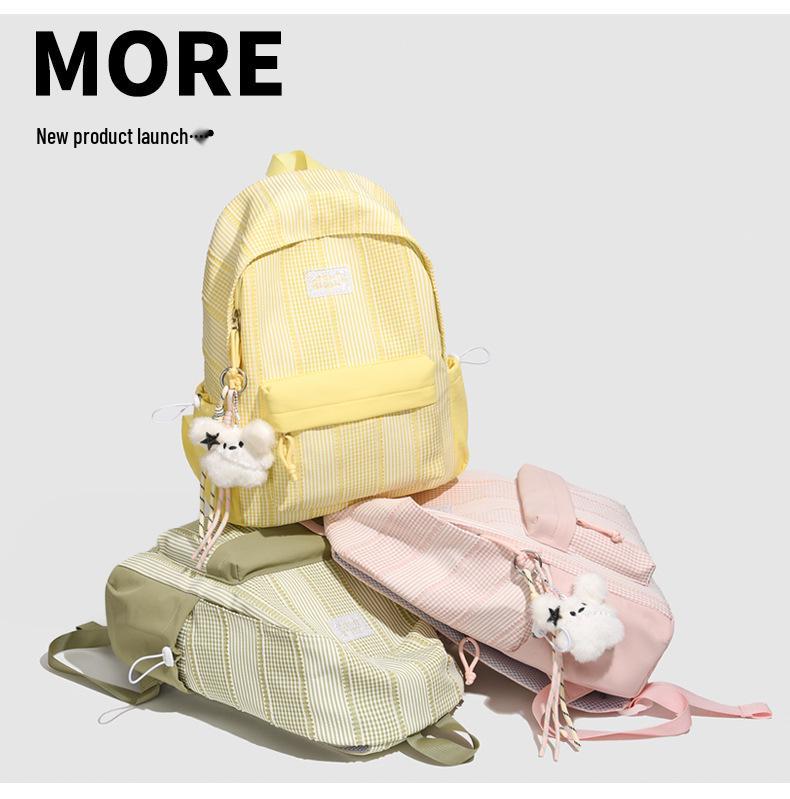 2026 Japanese Cute Girly Double Shoulder Bag - Lightweight, Large Capacity Student Backpack