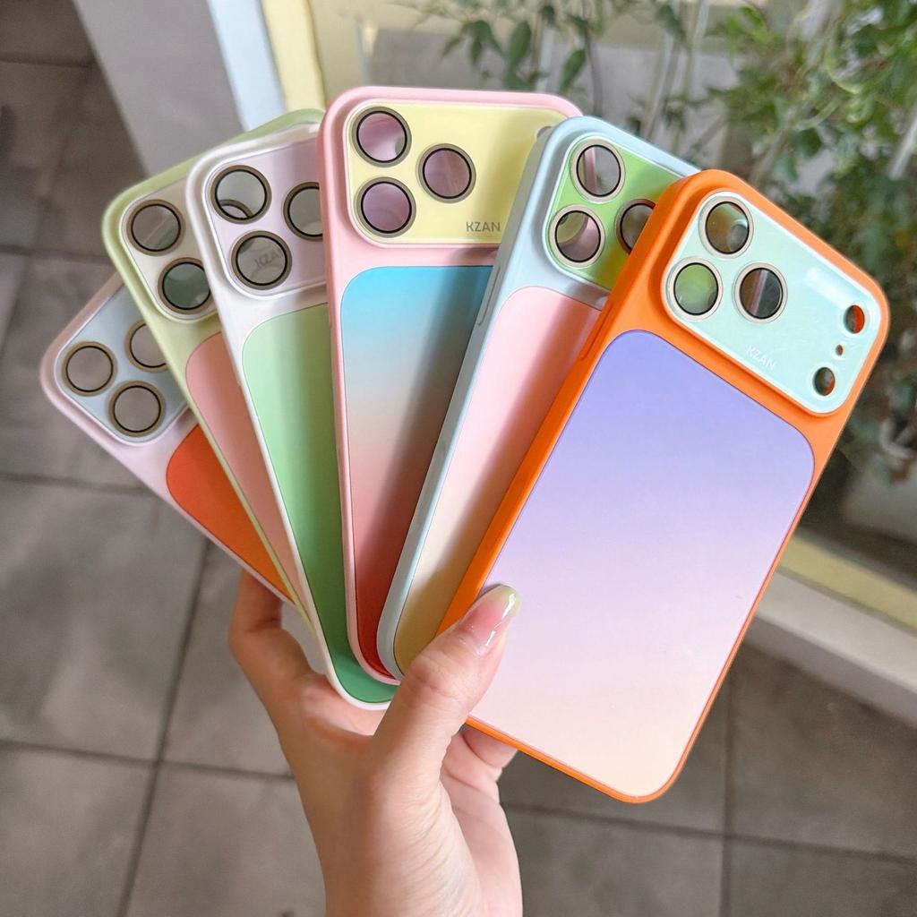 17 Applicable iPhone16promax gradual change contrasting color 16 Apple 17pro mobile phone case 17promax protective case