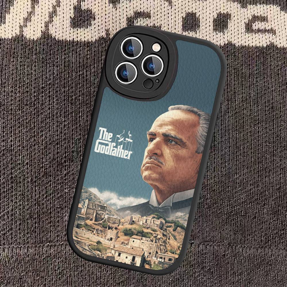

TV T-The Godfather Leather Phone Case For iphone 16 15 14 Plus 13 12 11 Pro Max Case 12 pro max