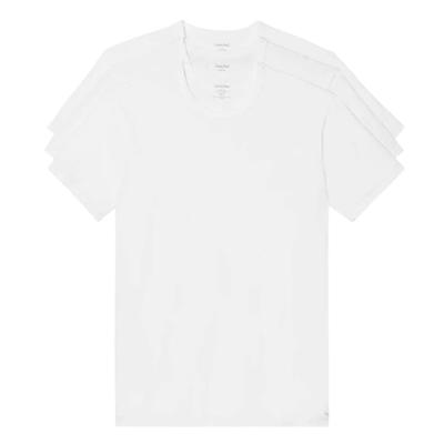 Ck Crew Neck Short Sleeve Cotton Stretch Underwear CREW NECK Classic Fit NB2798 S T-shirt 3-Pack Men's 3_WHITE(901) [Item]