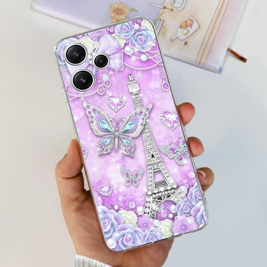 For Xiaomi Redmi 12 Case 2023 New Fashion Painted Cover Clear Silicone Phone Case For Xiaomi Redmi 12 Redmi12 Soft Fundas Bumper