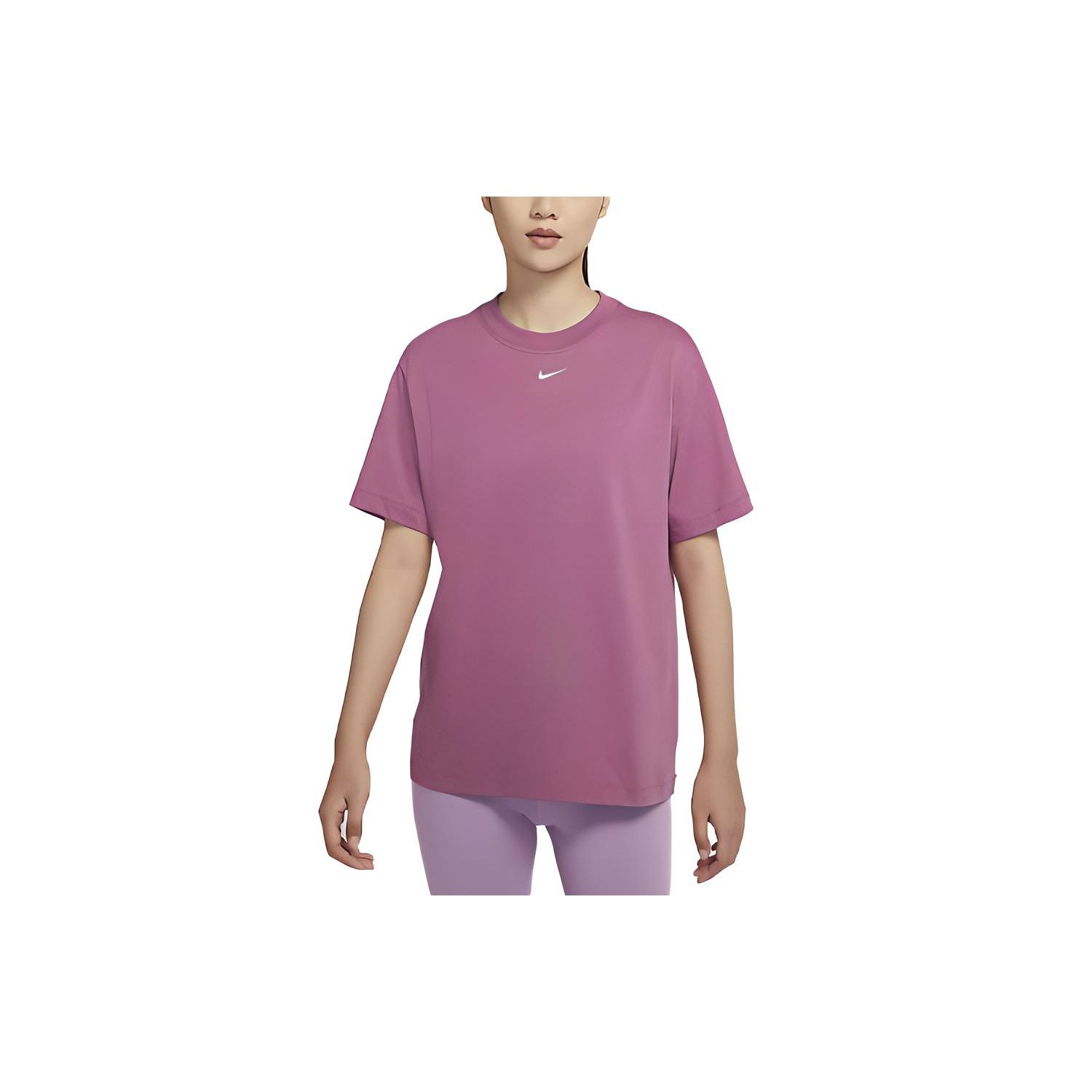 Nike Sportswear Essentials Logo Print Crew Neck Short Sleeve T-Shirt Women tops Pink DN5698-507 S