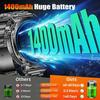 New TANK Ultra 1400mAh Battery Military Smart Watch 10ATM Waterproof Heart Rate Tactical LED Flashlight Men Sports Bracelet