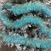 DIY Vyrábění Girlanda Pás 78 Palců Růžový Třpytivý Vánoční Dekorace Třpytivý Metalický Kroucený Spirála pro Domov Vánoční Stromeček Svatbu Narozeniny Nový