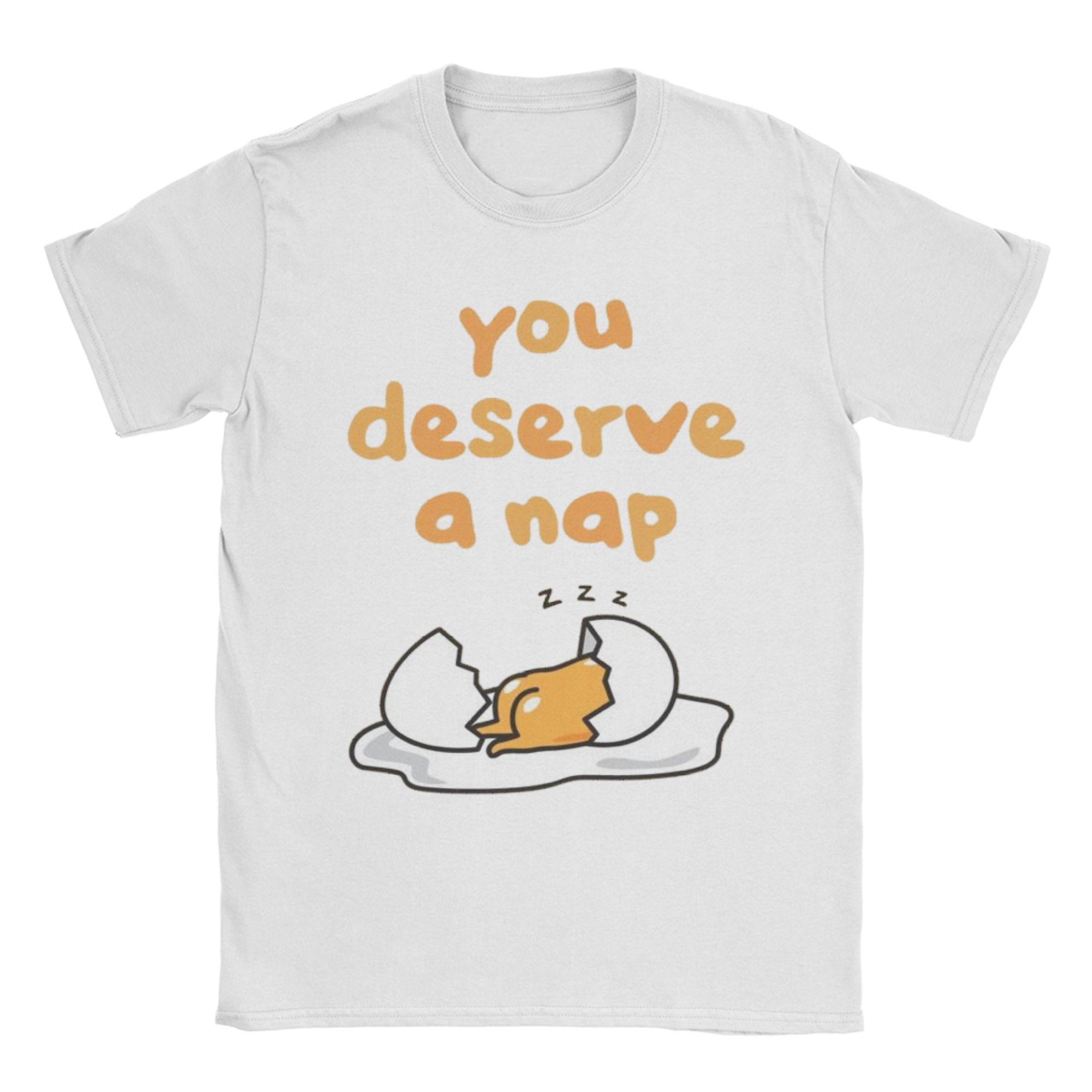 Gudetama Life s too Short to Rush T Shirt Men Cotton Tops Hip Hop  Round Neck Short Sleeve S
