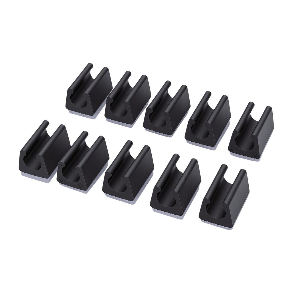 10pcs U Shaped Chair Leg Tips Caps with Felt Pads Smoothly Glides No Scratches No Noise Floor Glides Tubing Caps