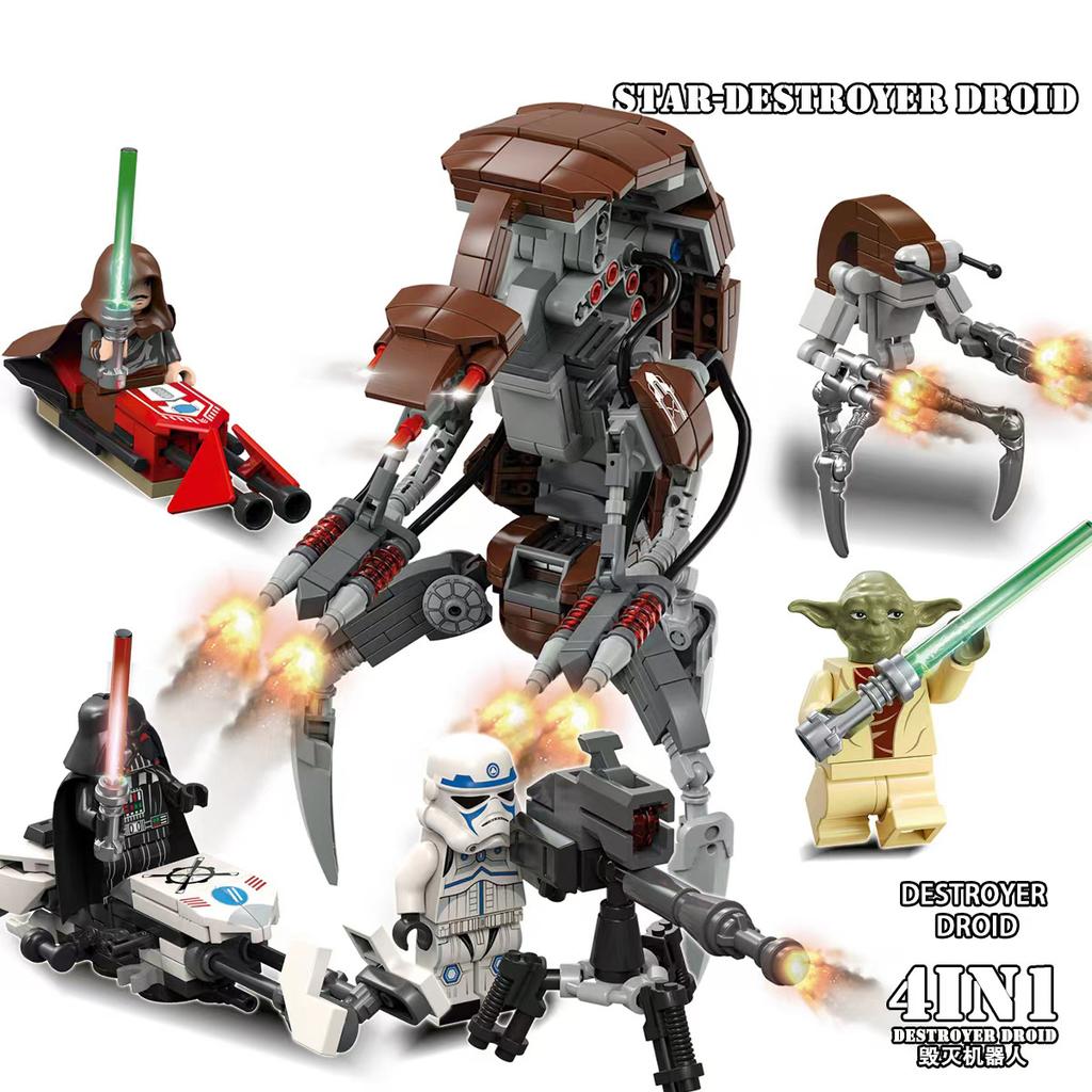 Star Wars Serie Imperium Millennium Kampf Roboter Mech Modell Bausteine Set für Jungen Bewegliche Gelenke