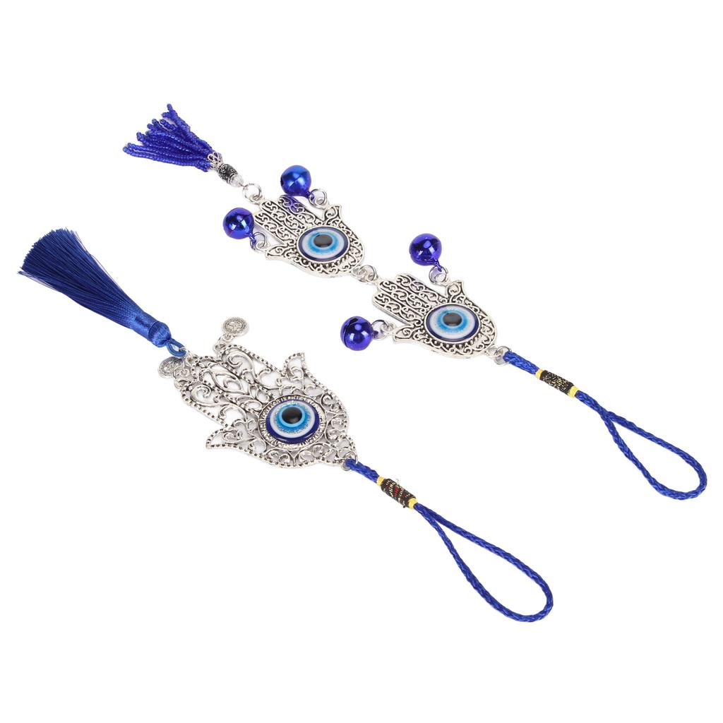 2PCS Blue Eye Hanging Ornament Fashionable Beautiful Exquisite Blue Eye Decoration for Car Home