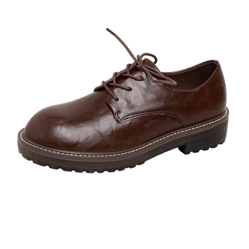 Fashion 2025 New Spring Autumn British Style Leather Women Loafers Mary Jane Retro Buckle Loafers Casual Elegant Soft Ladies Shoes