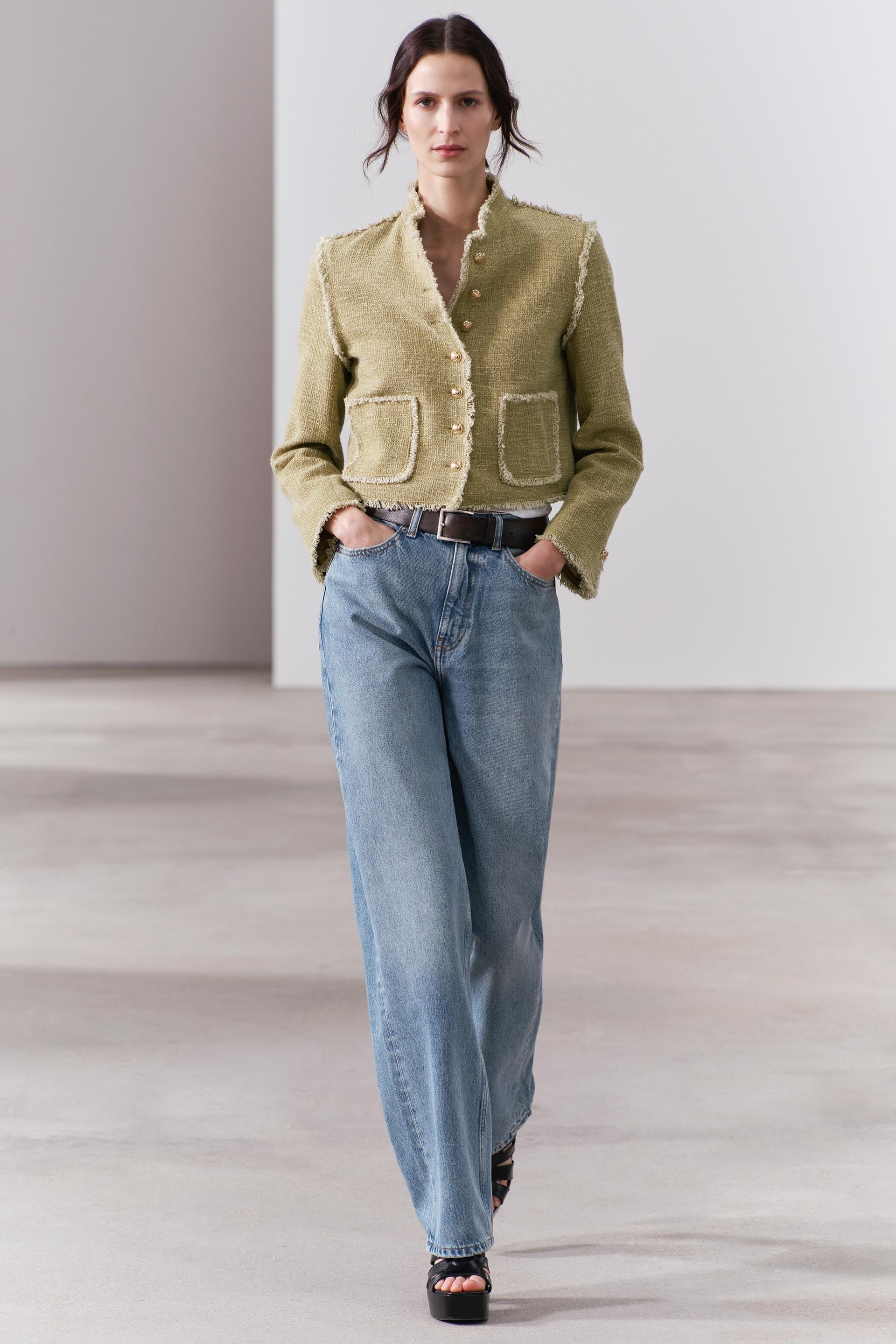 

ZW COLLECTION TEXTURED FRINGED JACKET
