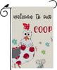 Colored Chicken owers Welcome to Our Coop Garden ag Farmhouse Yard ag 12x18 Inch Double Sided Small Mini Yard Outdoor  MME