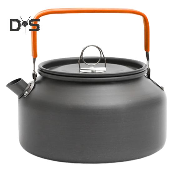 0.8/1.1/1.2L Aluminum Alloy Camping Kettle Portable Lightweight Large Capacity Outdoor Traveling Hiking Picnic Coffee Pot Tea Kettle