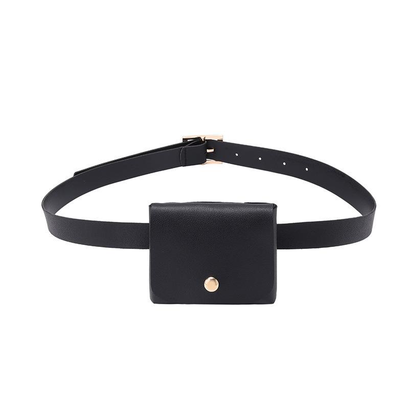 Dress Trendy Decoration Mini Change Wallet Small Belt Goods Fashion Fashion Fanny Pack чёрный