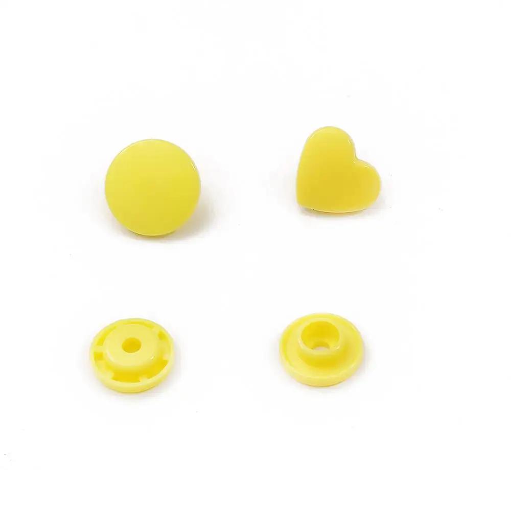 25Set T5 Plastic Heart Shape Snap Buttons12Mm Fasteners Quilt Cover Sheet Button For Scrapbooking Crafts Clothes Clip Accessorie