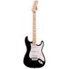 Squier Electric Guitar Stratocaster Black Maple